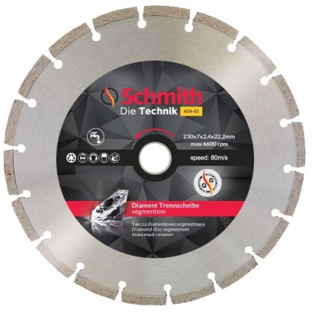COVAL Tarcza Diamentowa Segmentowa 230mm