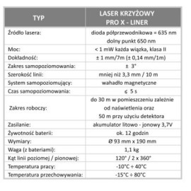 PRO Laser Krzyżowy LK-4V1H Xliner ze Statywem 2