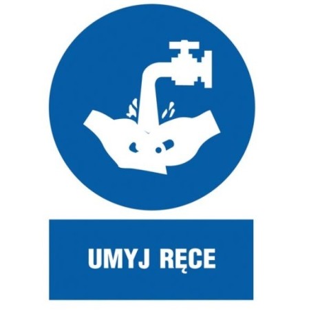 ANRO Znak Bezpieczeństwa "Umyj ręce"
