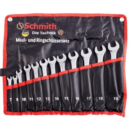SCHMITH Komplet Kluczy płasko-Oczkowych 12szt.