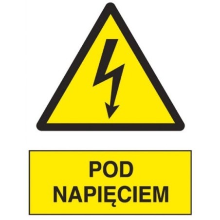 ANRO Znak Bezpieczeństwa "Pod napięciem"