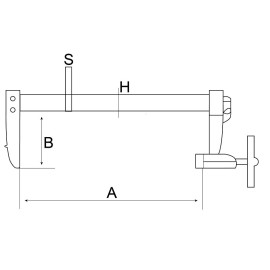 BAHCO Ścisk 800x120 2