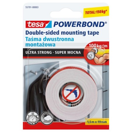 TESA Taśma Montażowa Powerbond Super Mocna 1,5m