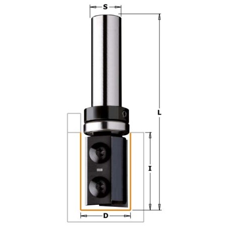 CMT Frez Prosty na płytki wymienne 19 mm RH