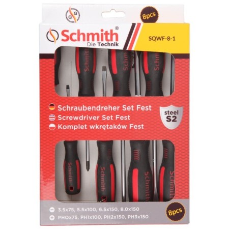 SCHMITH Kpl. Wkrętaków Fest 8szt.