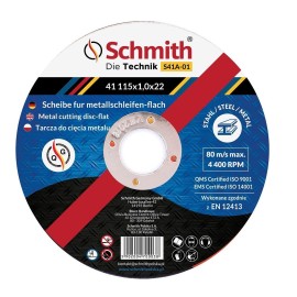 SCHMITH Tarcza Do Cięcia Metalu 125x1,5x22