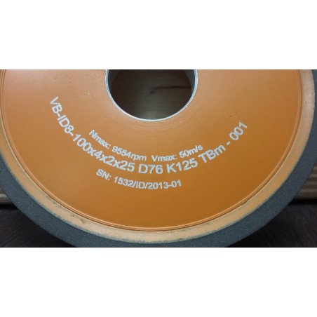Tarcza Diamentowa VB-8 100x4x2x25 D76 K125 TBm