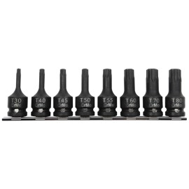 PROLINE Zestaw Bitonasadek Udarowych 1/2" 8szt. Torx
