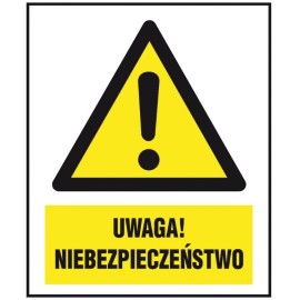 ANRO Znak Bezpieczeństwa "Uwaga niebezpieczeństwo"