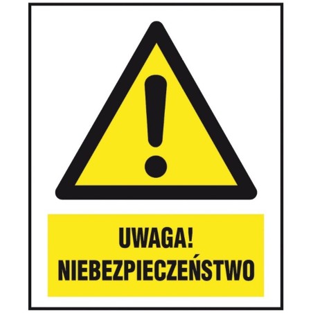 ANRO Znak Bezpieczeństwa "Uwaga niebezpieczeństwo"