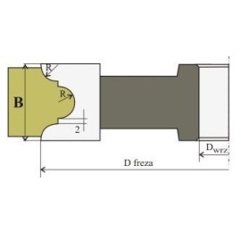 RENATEX Frez Kształtowy 012 125x24/30 s,4,0 r-4 specj.