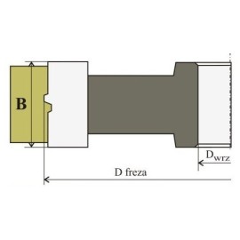 RENATEX Frez Do Klejenia Bocznego 027R 125x55/30 s.4,0 wzór 4 2