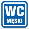 ANRO Znak Bezpieczeństwa "WC Męski"