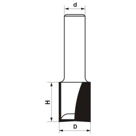 GLOBUS Frez Prosty Dwupłytkowy CNC PREMIUM 20 mm 2