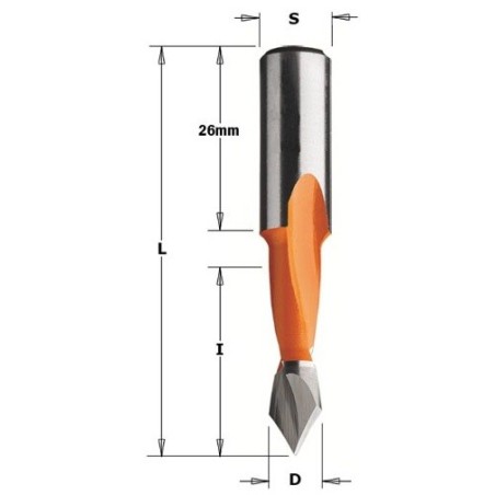 CMT Wiertło Przelotowe Długie 5 mm