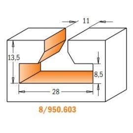 CMT Frez Do Otworu Typu T 28 mm 2