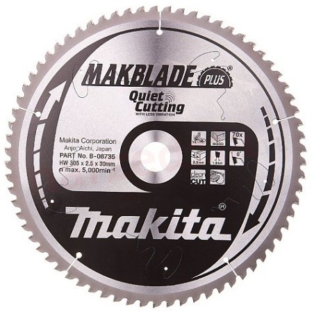 MAKITA Tarcza Tnąca 305x30 70 Zębów