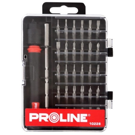 PROLINE Zestaw Końcówek Precyzyjnych z Uchwytem 30szt.