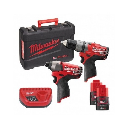 MILWAUKEE Zestaw Powerpack M12 Wkrętarka + Zakrętarka