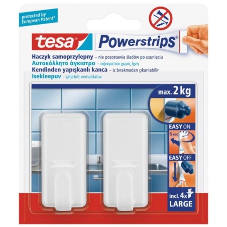 TESA Haczyk Samoprzylepny Powerstrips 2szt. PR.D.B.