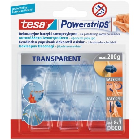 TESA Haczyk Samoprzylepny Powerstrips Deco 5szt. P.