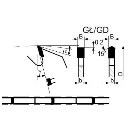 FABA Piła spiek. PI-507VS 303x3,2/2,2/30z=64 GŁ/GD