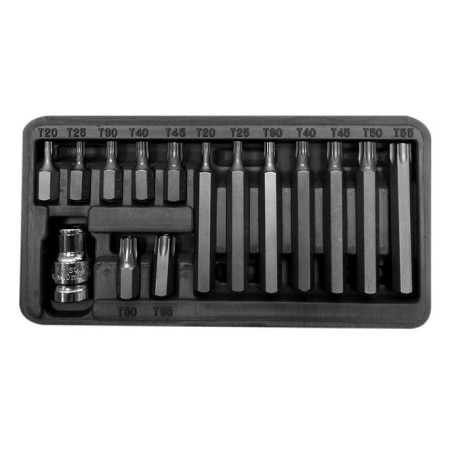 PROLINE Zestaw Końcówek 10mm TORX SEC. T20-T55 15szt.