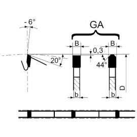 FABA Piła spiekowa PI-530 250x3,2/2,6/30 z-60 GA 2