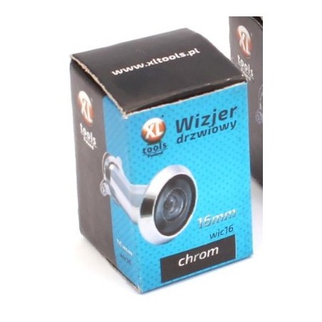 XL-TOOLS Wizjer Drzwiowy 14mm kąt 180st. Chrom