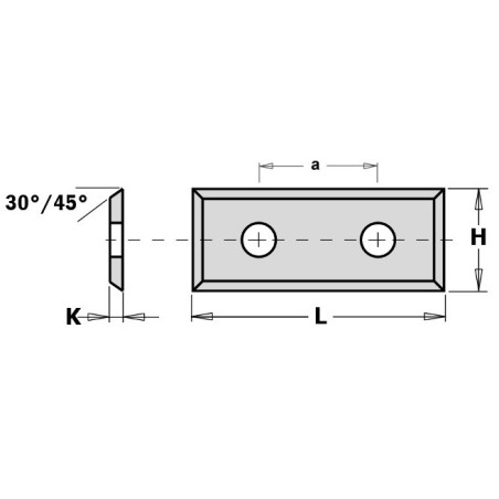 CMT Płytka HM 49,5x12x1,5 HC05 50124