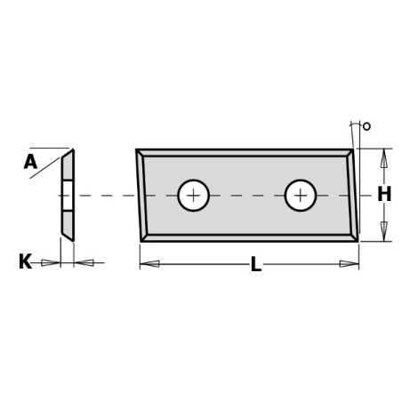 CMT Płytka Czterostrzowa HM 12124 48,3x12x1,5 HC05