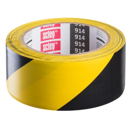 Taśma Ostrzegawcza Żółto Czarna 48mmx33m