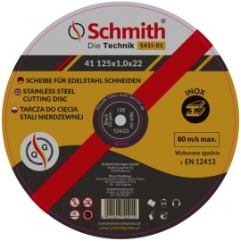 SCHMITH Tarcza do Cięcia Stali Nierdzewnej 230x2,0x22  S41I-02