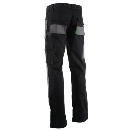LAHTI PRO Spodnie Ochronne Do Pasa Czarno-Zielone XL L4050656