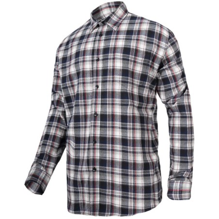 LAHTI PRO Koszula Flanelowa Szaro-Czarna L41804 S M XL-3XL