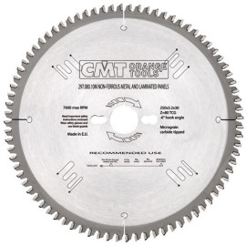 250x3.2x2.5x30 z80 CMT PIŁA DO ALUMINIUM 250X30 297.080.10M