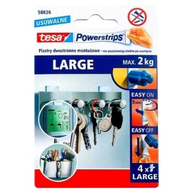 TESA Plastry Powerstrips Duże 4szt