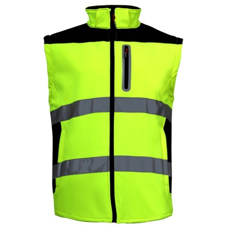 LAHTI PRO Kurtka Softshell Ostrzegawcza z Odpinanymi L40919 Rękawami L40919