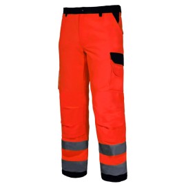 LAHTI PRO Spodnie Ostrzegawcze Pomarańczowe PREMIUM L41005