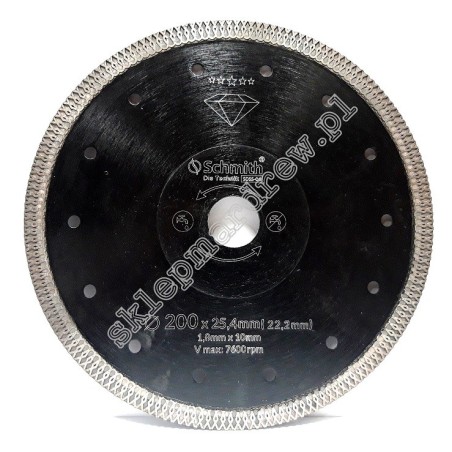 SCHMITH Tarcza Diamentowa Premium Slim 200mm SDSS-04