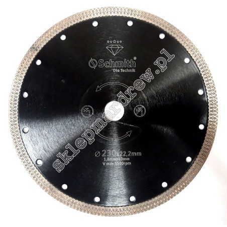 SCHMITH Tarcza Diamentowa Premium Slim 230mm SDSS-03