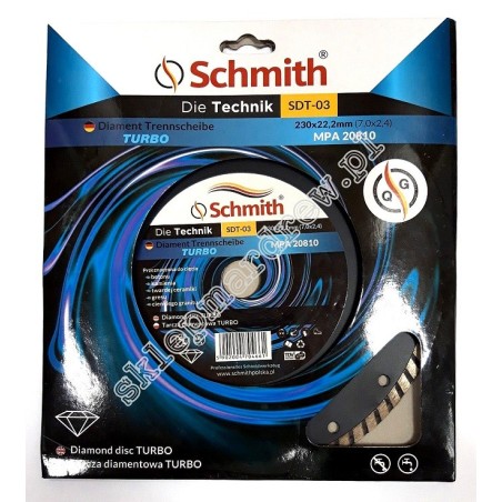 SCHMITH Tarcza Diamentowa Turbo 230mm SDT-03