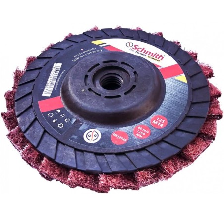 SCHMITH Tarcza Polerska Listkowa z Włókniny 125mm STLM14-01