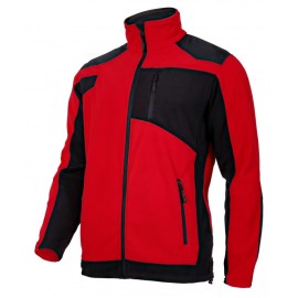 LAHTI PRO Bluza Polarowa ze Wzmocnieniami Czerwona L40115