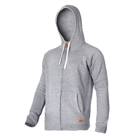 LAHTI PRO Bluza z Kapturem i Suwakiem Szara L40108