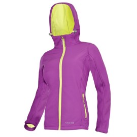 LAHTI PRO Kurtka Softshell z Kapturem Fioletowo-Zielona L409050