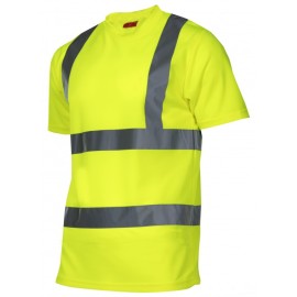 LAHTI PRO Koszulka T-Shirt Ostrzegawcza Żółta L40208