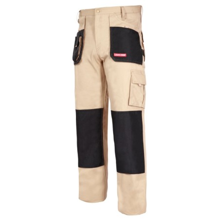 LAHTI PRO Spodnie Ochronne Do Pasa Beżowe L40501 S L-3XL