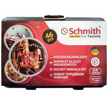 SCHMITH Komplet Kluczy Nasadowych 46szt. SQN-46