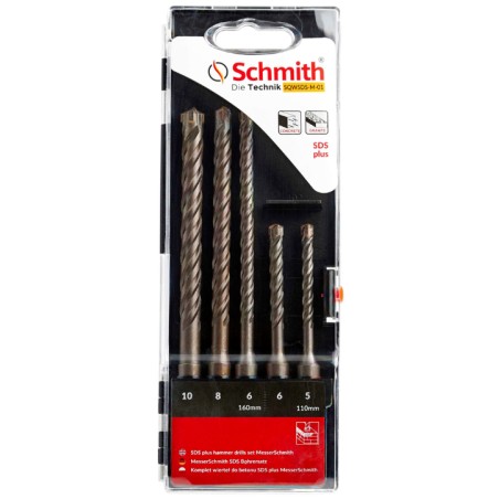 SCHMITH Komplet Wierteł do Betonu SDS Plus 5-6mm  SQWSDS-M-01